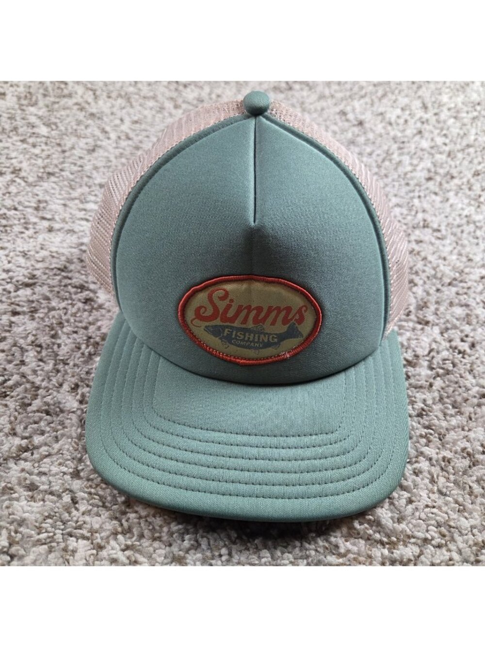 Simms Hat Cap Mens Snapback Fishing Products Mesh Back Trucker
